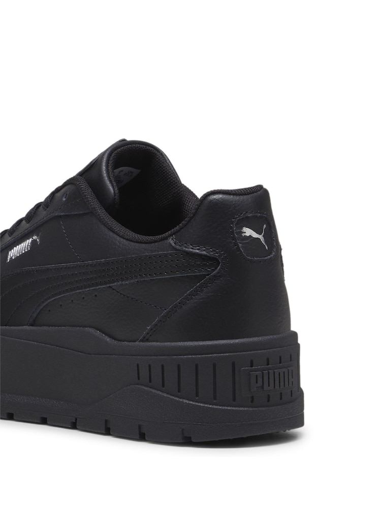 Puma Black Womens Kar II Leather Trainers - Image 6 of 6