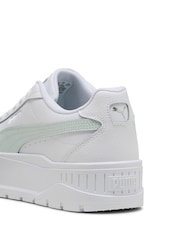 Puma Off White Womens Kar II Leather Trainers - Image 5 of 6