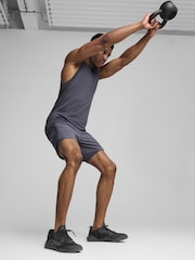 Puma Grey Mens Training Tech 2-In-1 Shorts - Image 1 of 6