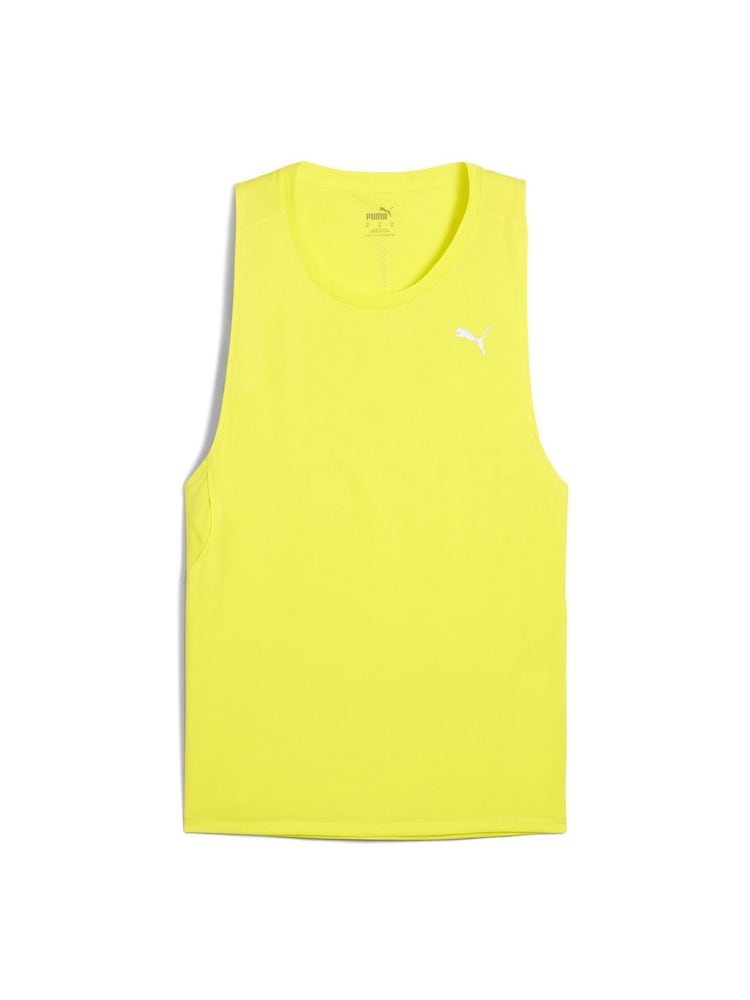 Amarillo - Puma Mens VELOCITY Running Tank Top - Imagen 2 de 3