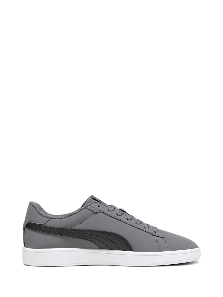 Puma Grey Mens Smash 3.0 Buck Sneakers - Image 1 of 7