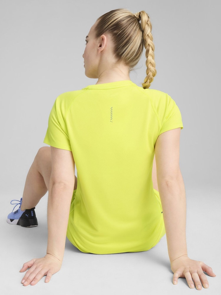 Puma Yellow Womens Velocity Running T-Shirt - Image 2 of 4