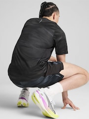 Черный - Puma Mens VELOCITY All-Over Print Running T-Shirt - Image 2 of 4
