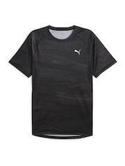 Черный - Puma Mens VELOCITY All-Over Print Running T-Shirt - Image 3 of 4