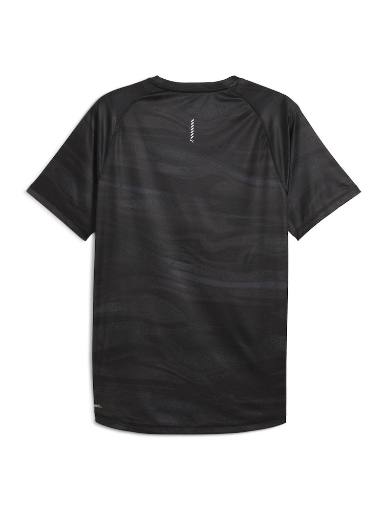 Черный - Puma Mens VELOCITY All-Over Print Running T-Shirt - Image 4 of 4