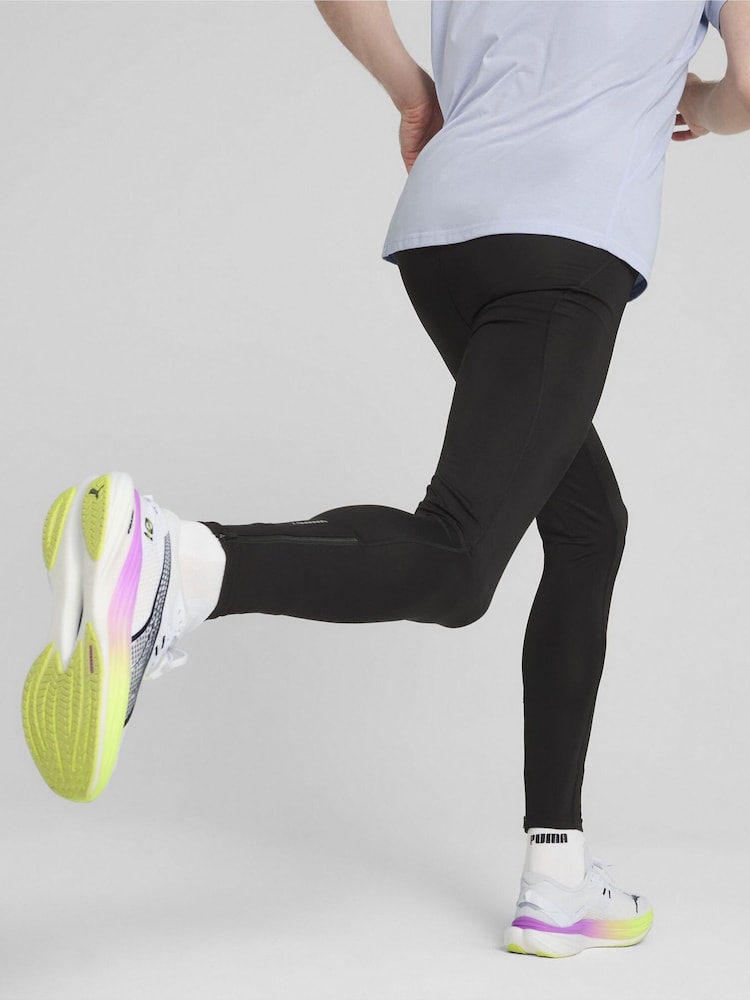 Puma Black Mens VELOCITY Long Running Tights Leggings - Image 2 of 6