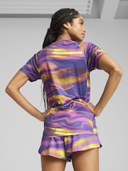 Morado - Puma Womens Velocity All Over Print Running T-Shirt - Imagen 2 de 4