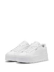 Puma White Womens Kar II Leather Trainers - Image 4 of 7