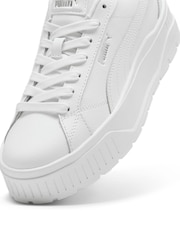 Puma White Womens Kar II Leather Trainers - Image 5 of 7