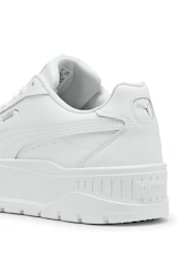 Puma White Womens Kar II Leather Trainers - Image 6 of 7