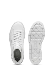 Puma White Womens Kar II Leather Trainers - Image 7 of 7