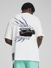 Puma White Mens BMW M Motorsport Colour Splash T-Shirt - Image 2 of 4
