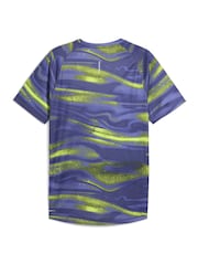 Синий - Puma Mens VELOCITY All-Over Print Running T-Shirt - Image 4 of 4
