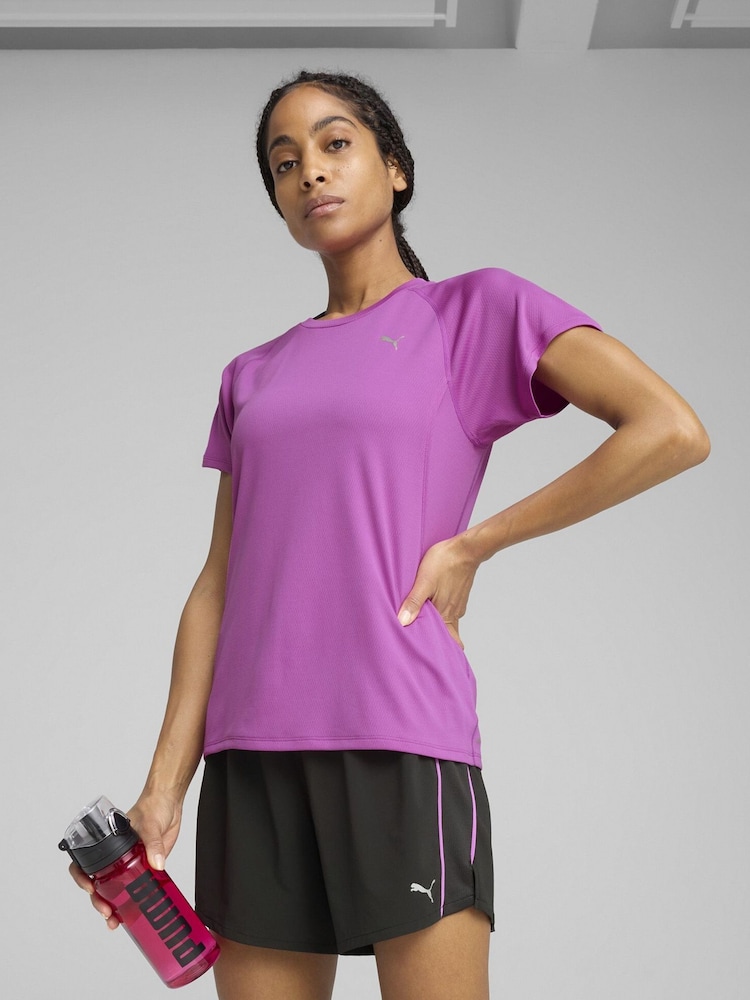 Puma Purple Womens Velocity Running T-Shirt - Image 1 of 4