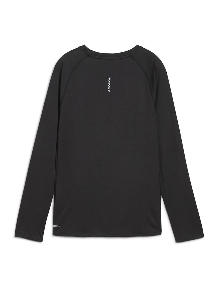 Puma Black Womens Velocity Long Sleeve Running Sweat Top - Image 5 of 5