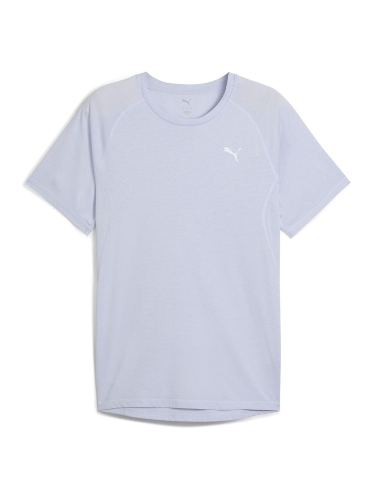 Puma Blue Mens VELOCITY Tri-Blend Running T-Shirt - Image 5 of 5