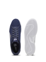 Puma Blue Mens Smash 3.0 Buck Sneakers - Image 5 of 7