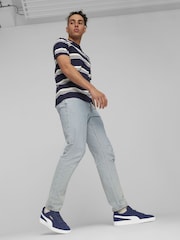Puma Blue Mens Smash 3.0 Buck Sneakers - Image 7 of 7