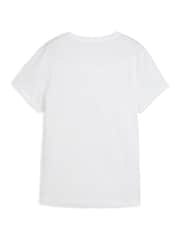 Puma White Womens Run Graphic Mesh T-Shirt - Image 6 of 6