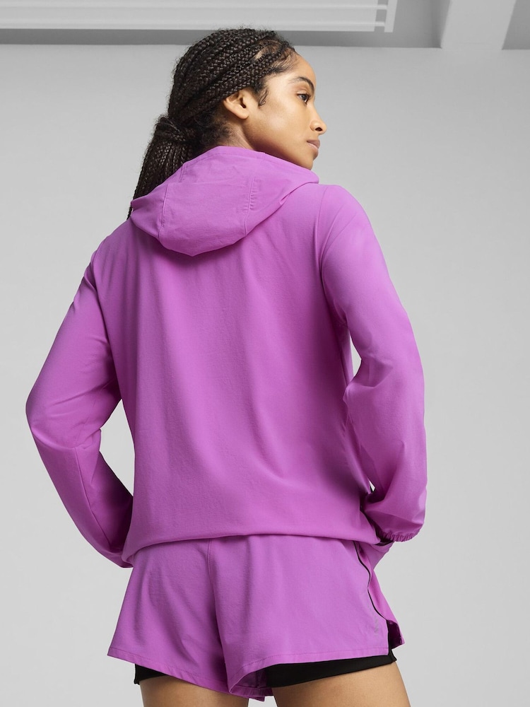 Puma Purple Womens Velocity Woven Running Jacket - Image 2 of 6