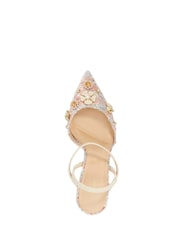 Dune London Pink Diana Flower Boucle Open Court Heels - Image 6 of 6