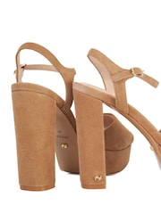 Dune London Brown Mayci Ultra Platform Sandals - Image 5 of 6