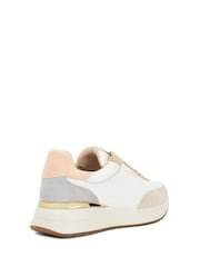 Dune London Natural Emotion Gold Clip Lace-Up Runner Trainers - Image 3 of 6