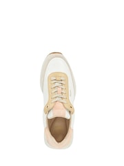 Dune London Natural Emotion Gold Clip Lace-Up Runner Trainers - Image 4 of 6