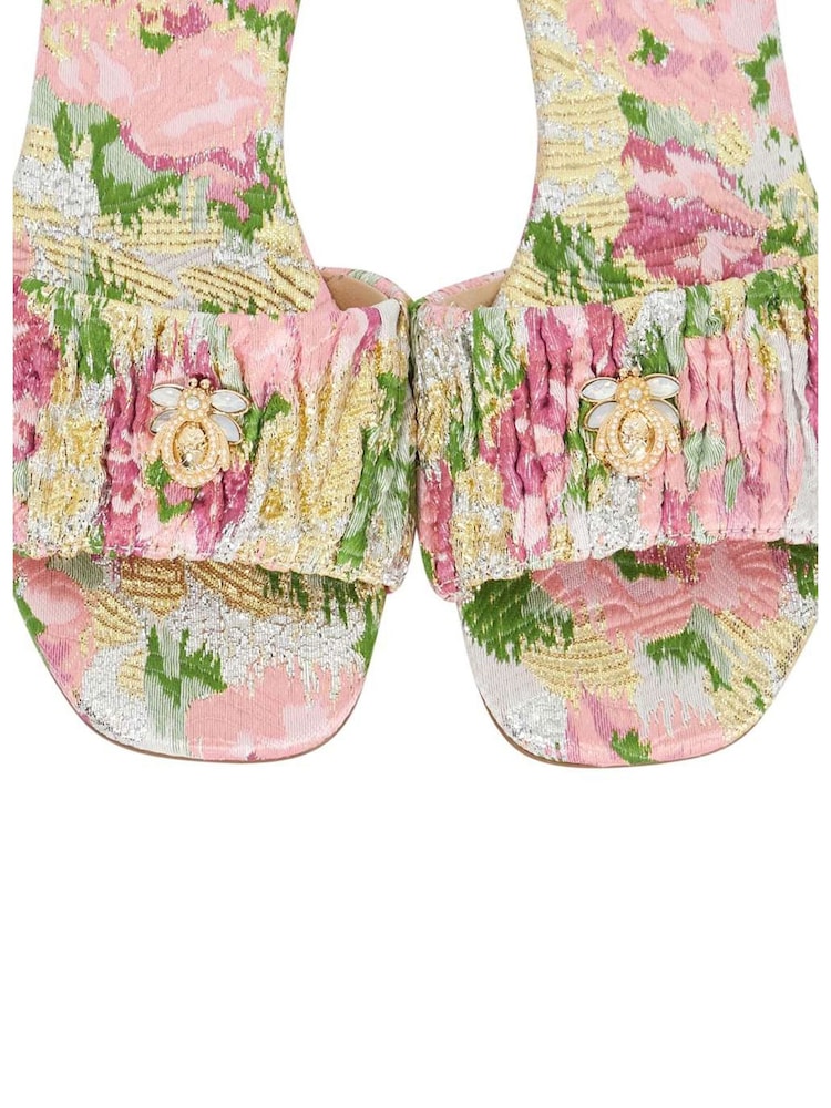 Dune London Pink Nautical Bug Flat Sandals - Image 6 of 6