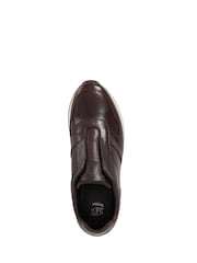 Dune London Brown Trilogy Laceles Laceless Slip On Runner Trainers - Image 5 of 6