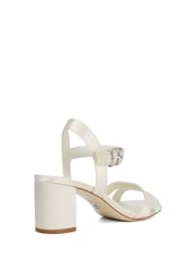Dune London Cream Marriagemateria Bridal Satin Sandals - Image 3 of 6