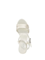 Dune London Cream Marriagemateria Bridal Satin Sandals - Image 5 of 6
