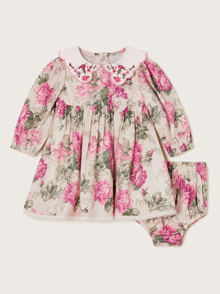 Newborn Betsy Floral Dress and Briefs Set - Image 1 of 3
