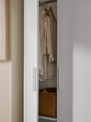 White Flynn 4 Door Wardrobe - Image 4 of 8