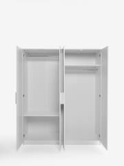 White Flynn 4 Door Wardrobe - Image 7 of 8