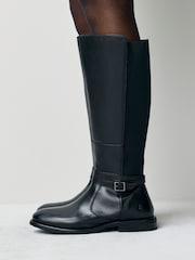 Hush Puppies Victoria Knee High Black Boots - Image 2 of 7