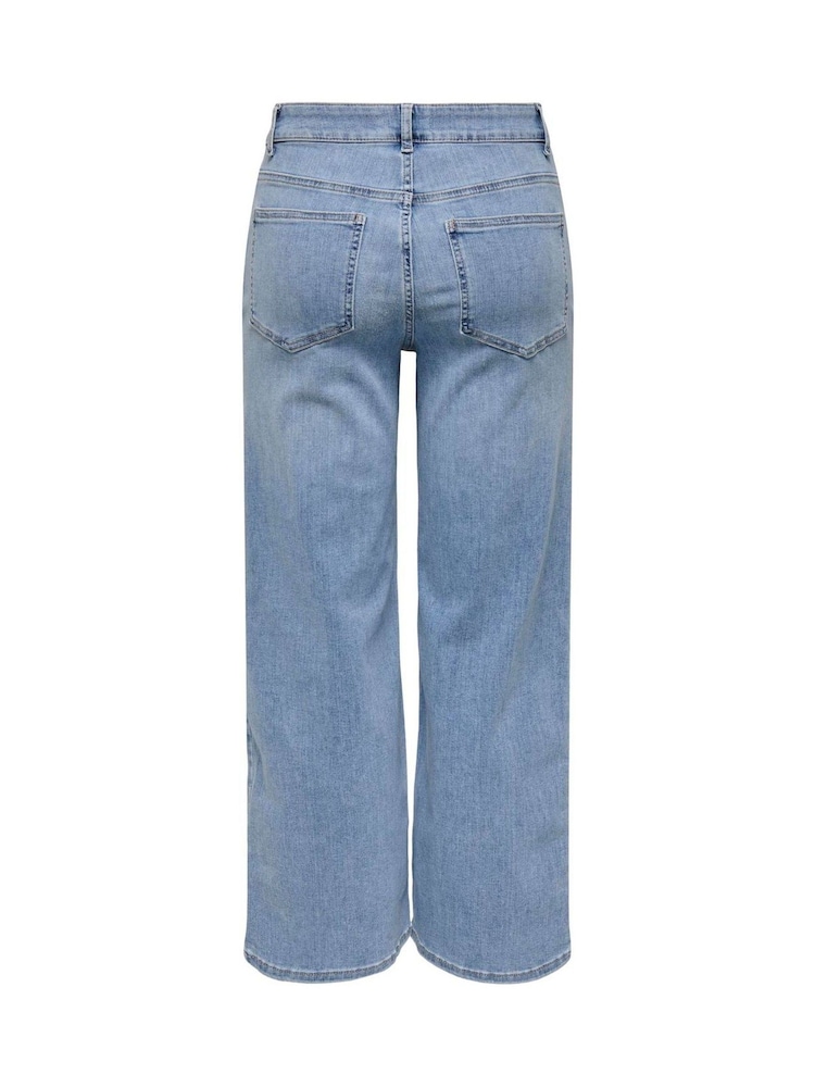 ONLY High Waist Wide Leg Cropped Jeans - Bild 2 von 2 ONLY High Waist Wide Leg Cropped Jeans - Bild 2 von 2