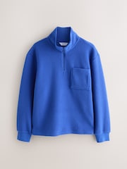 Cobalt Blue Quarter Zip Full Zip Fleece - Image 1 of 3