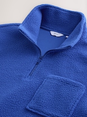 Cobalt Blue Quarter Zip Full Zip Fleece - Image 2 of 3