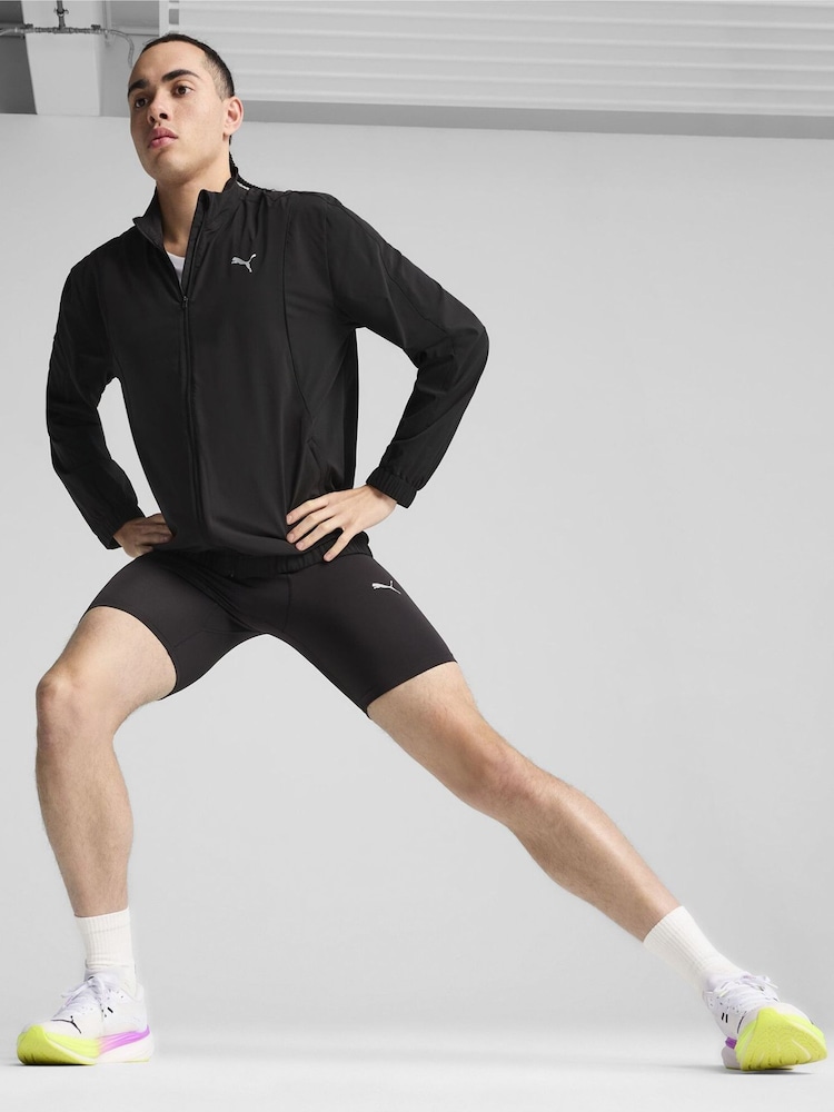 Negro - Puma Mens Velocity Woven Running Jacket - Imagen 1 de 6