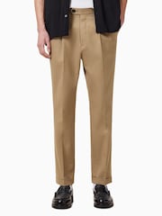 AllSaints Tan Brown Tallis Trousers - Image 1 of 1