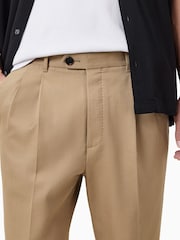 AllSaints Tan Brown Tallis Trousers - Image 2 of 6