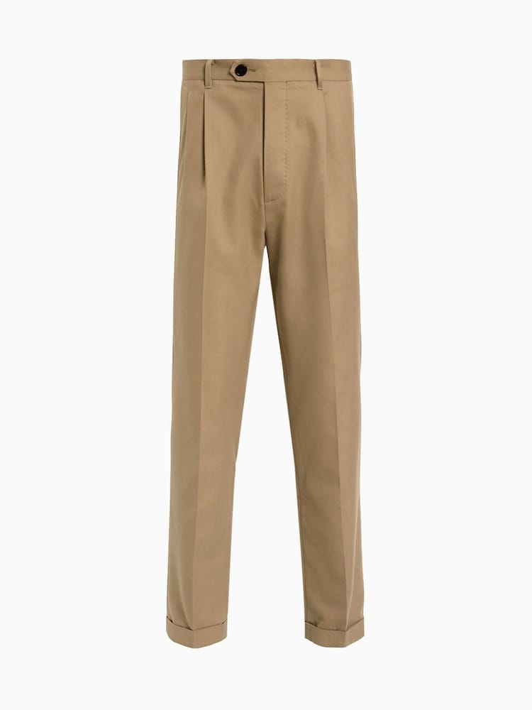 AllSaints Tan Brown Tallis Trousers - Image 6 of 6
