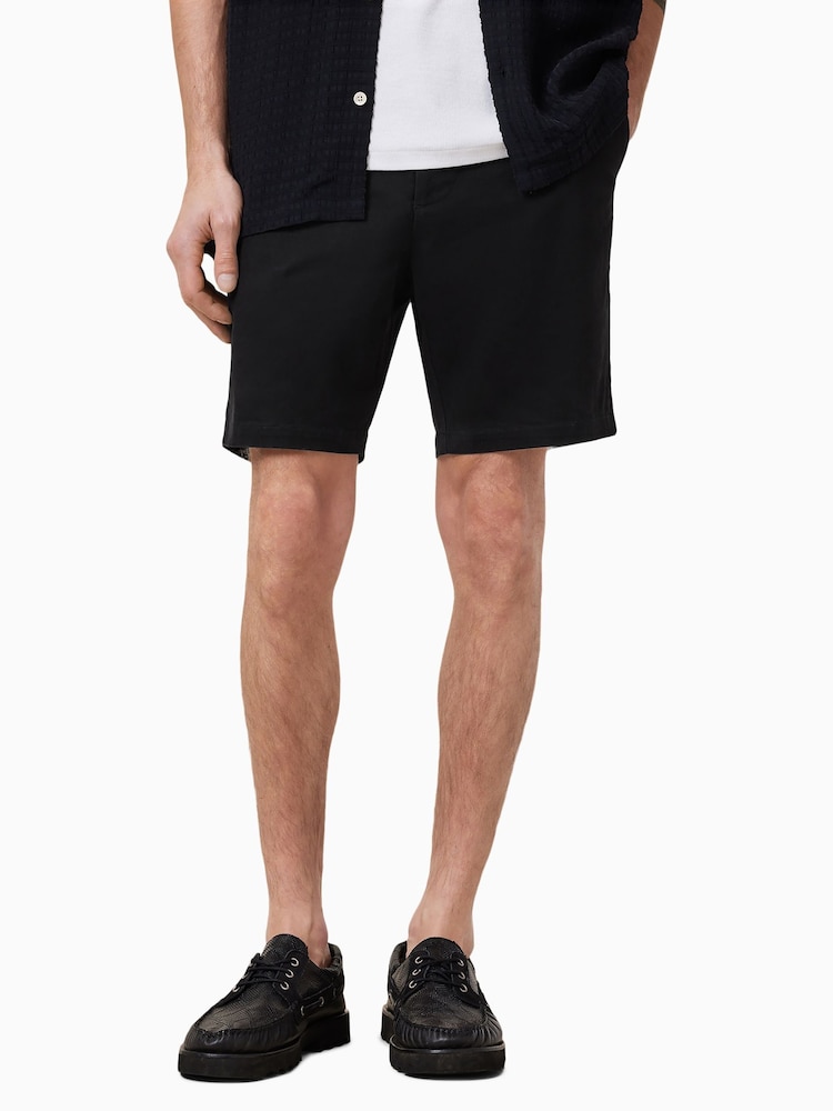AllSaints Black Neiva Shorts - Image 1 of 7