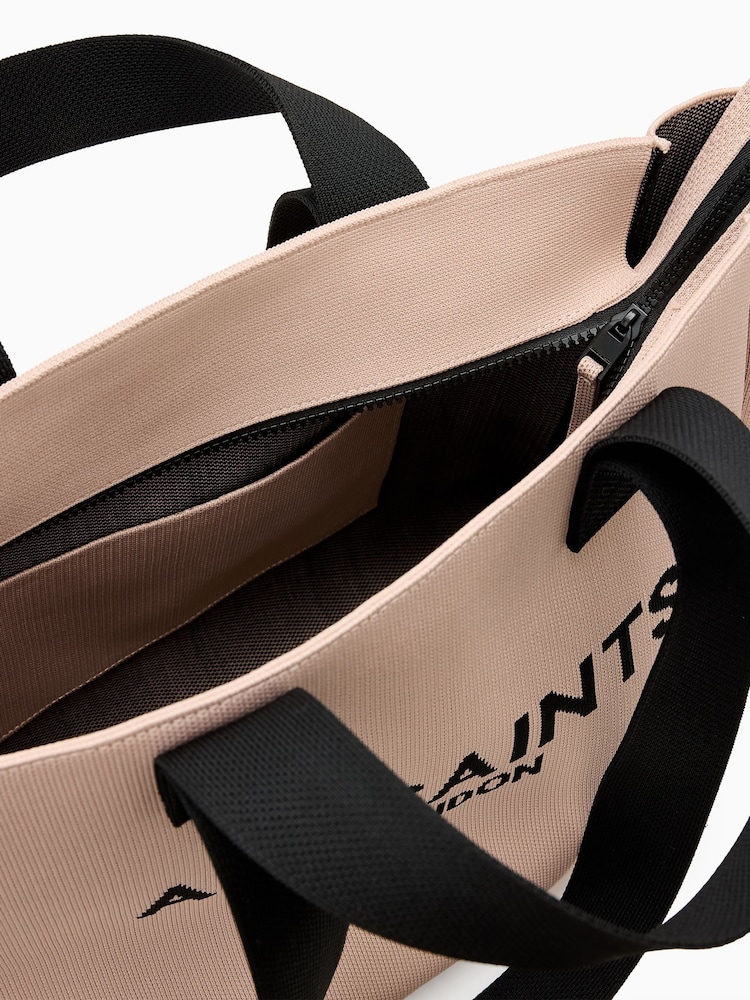 AllSaints Pink Izzy Medium Tote - Image 4 of 5