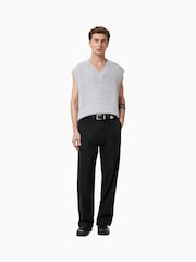 AllSaints Black Dawson Trousers - Image 6 of 11
