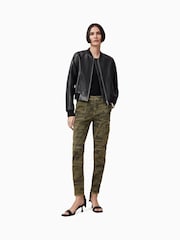 AllSaints Green Duran Skinny Cargo Jeans - Image 1 of 8