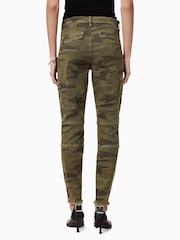AllSaints Green Duran Skinny Cargo Jeans - Image 6 of 8
