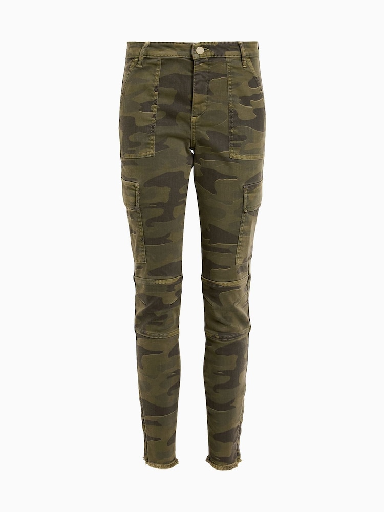 AllSaints Green Duran Skinny Cargo Jeans - Image 8 of 8