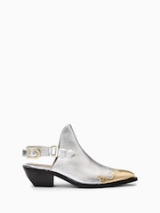 AllSaints Metallic Desola Stud Mules - Image 3 of 6